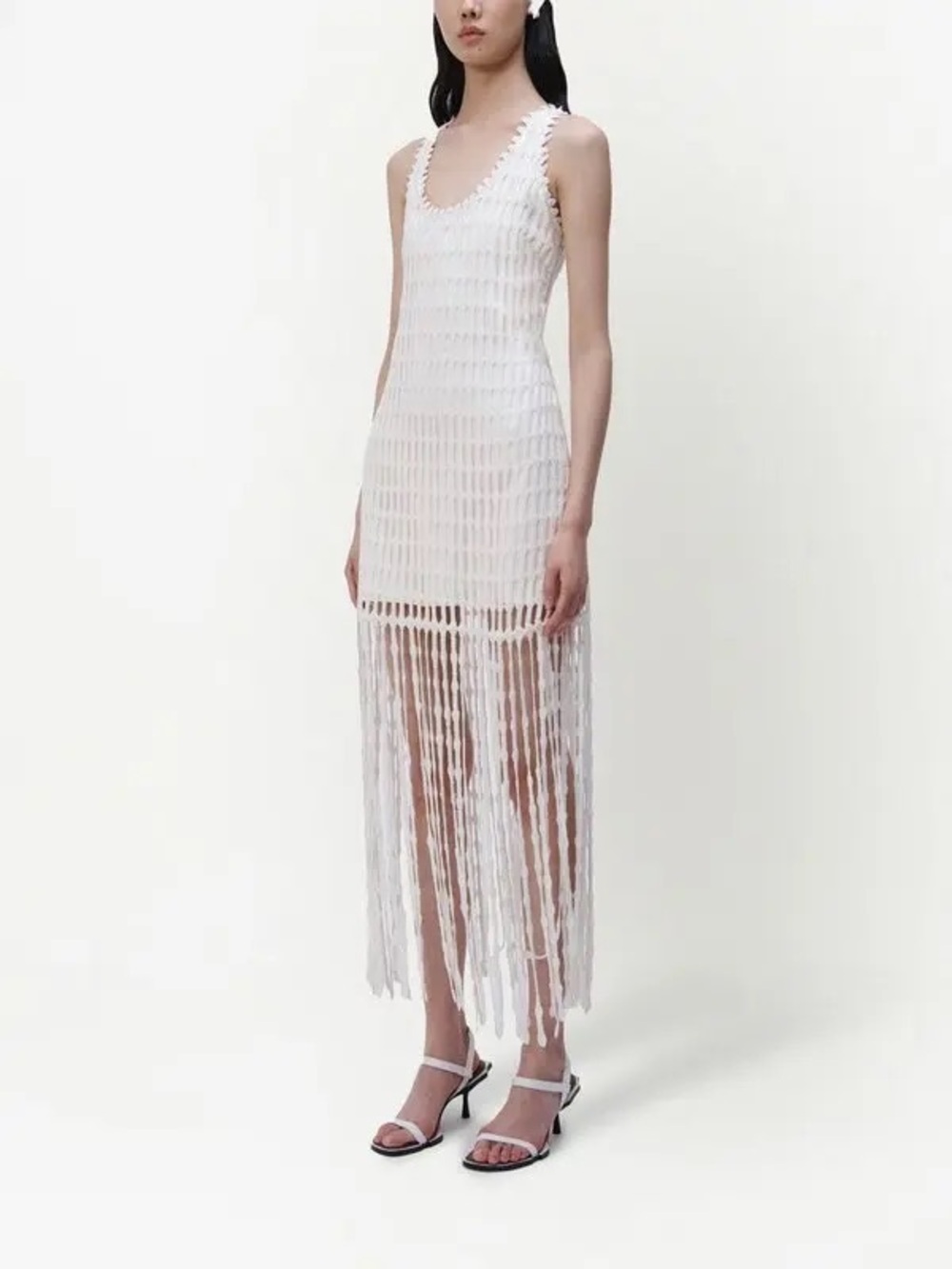 Jonathan Simkhai Janette Fringe Midi Dress